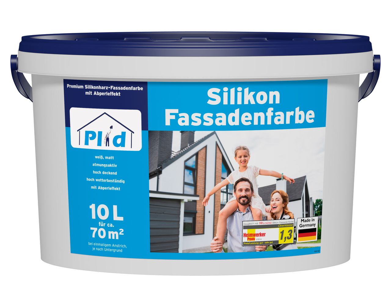 Prinzstark Premium Silikon Fassadenfarbe Aussenfarbe Fassadenweiß Weiß