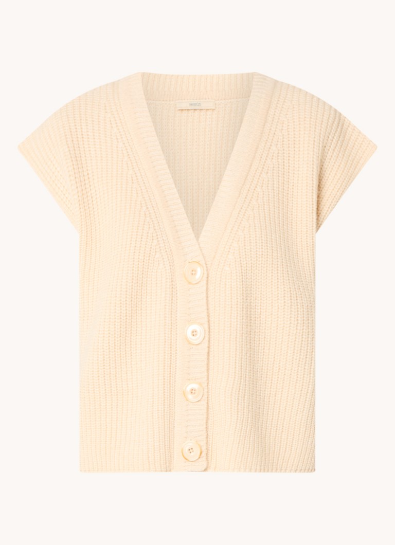 Gilet Sessùn Aragon in maglia grossa di misto lana d'alpaca