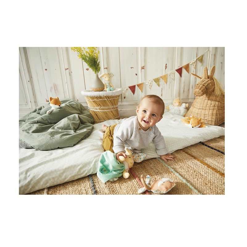 Doudou triangle Justin le lapin Fripons 20 cm Kaloo