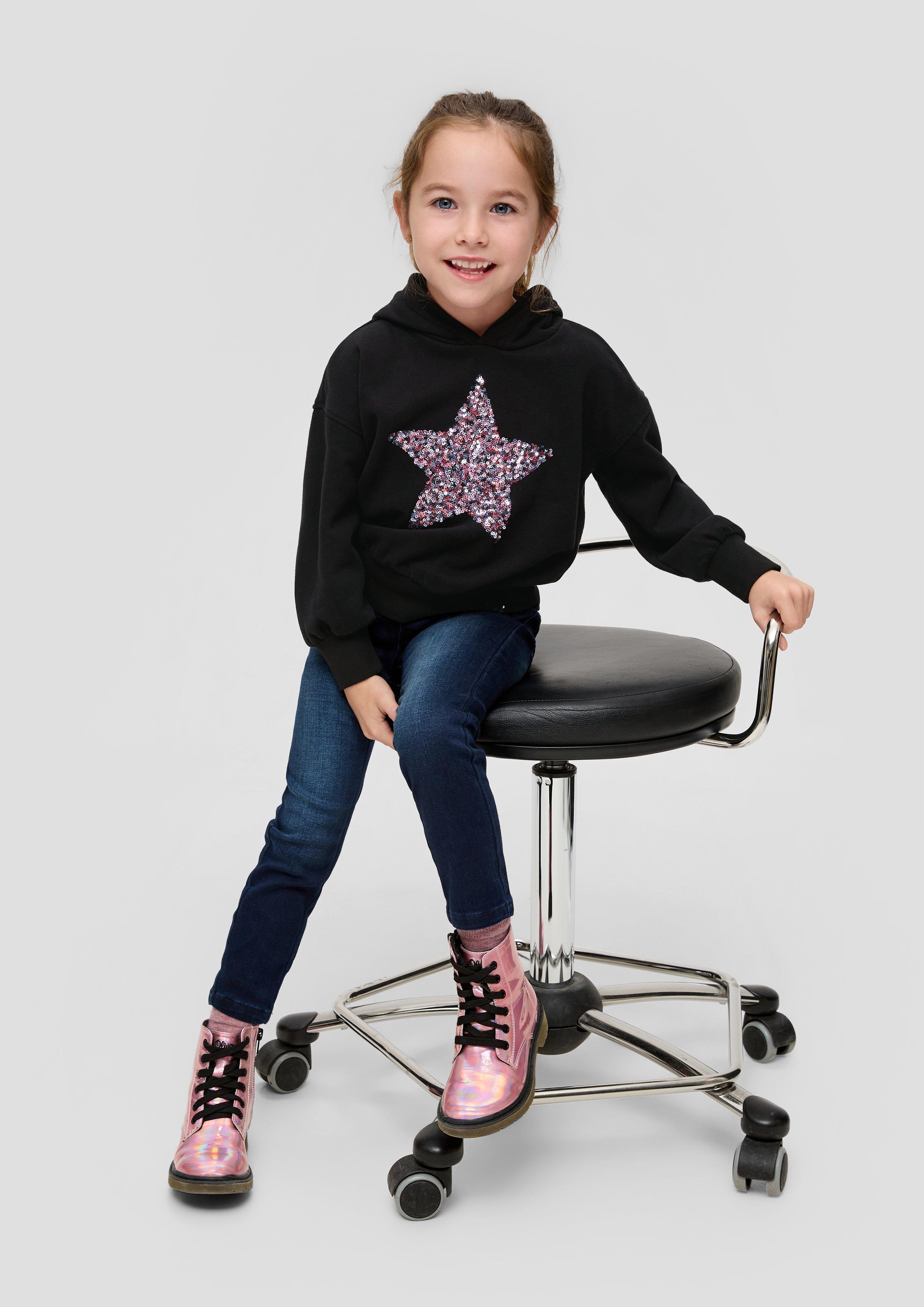 Sweatshirt mit Pailletten-Stern  2137360-9999