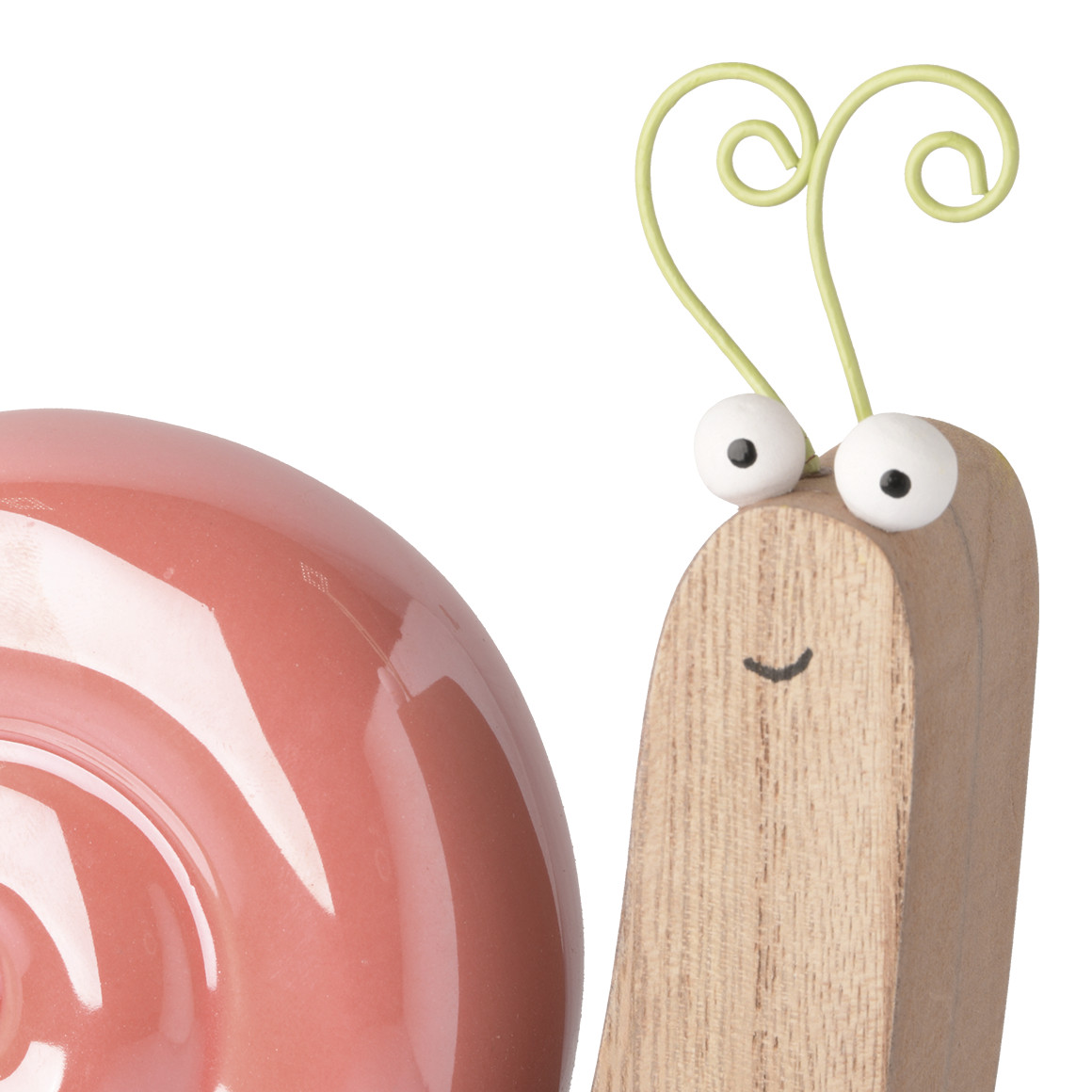Deko-Schnecke mit Keramikhaus