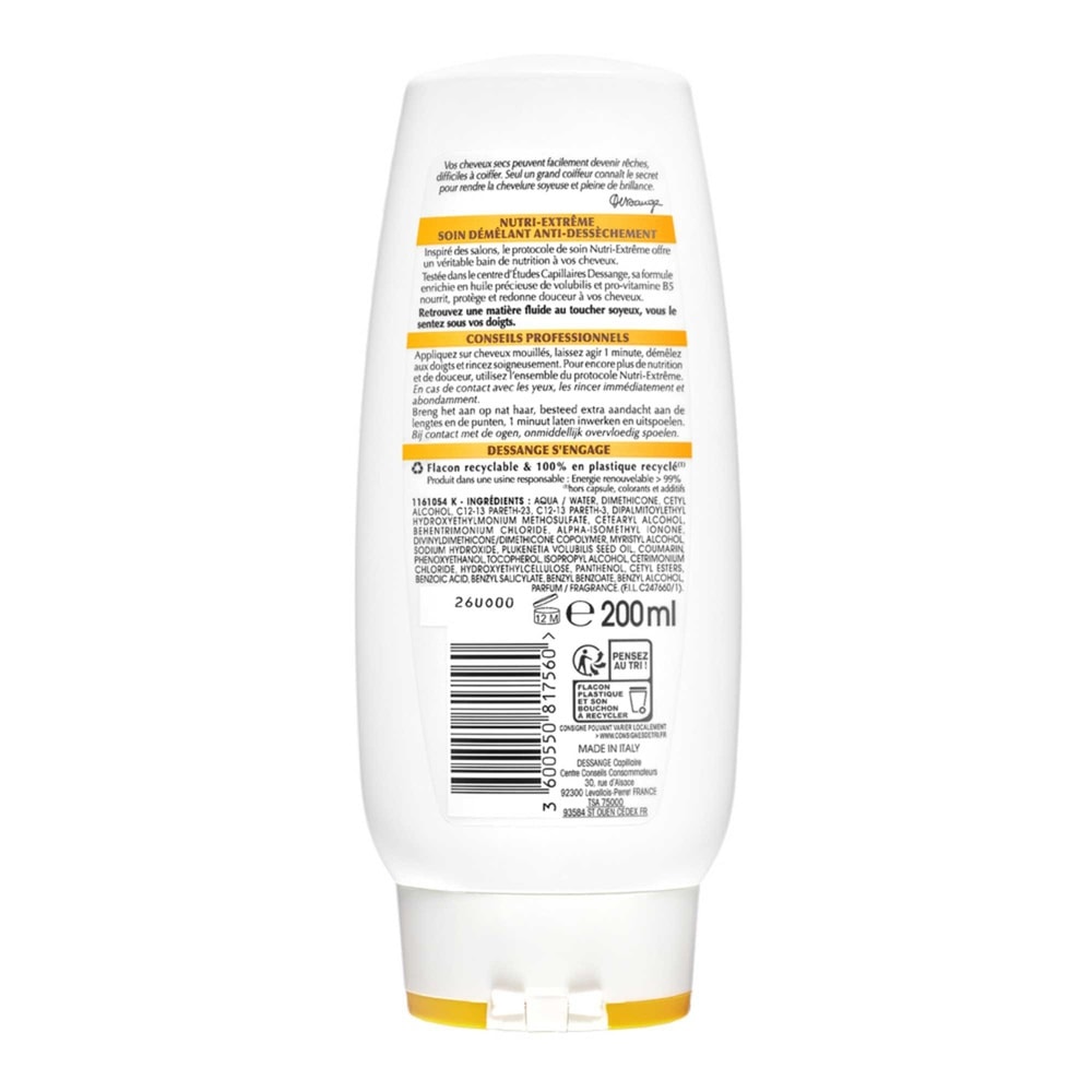 dessange Nutri-Extrême Après-Shampooing Crème Anti-Dessèchement