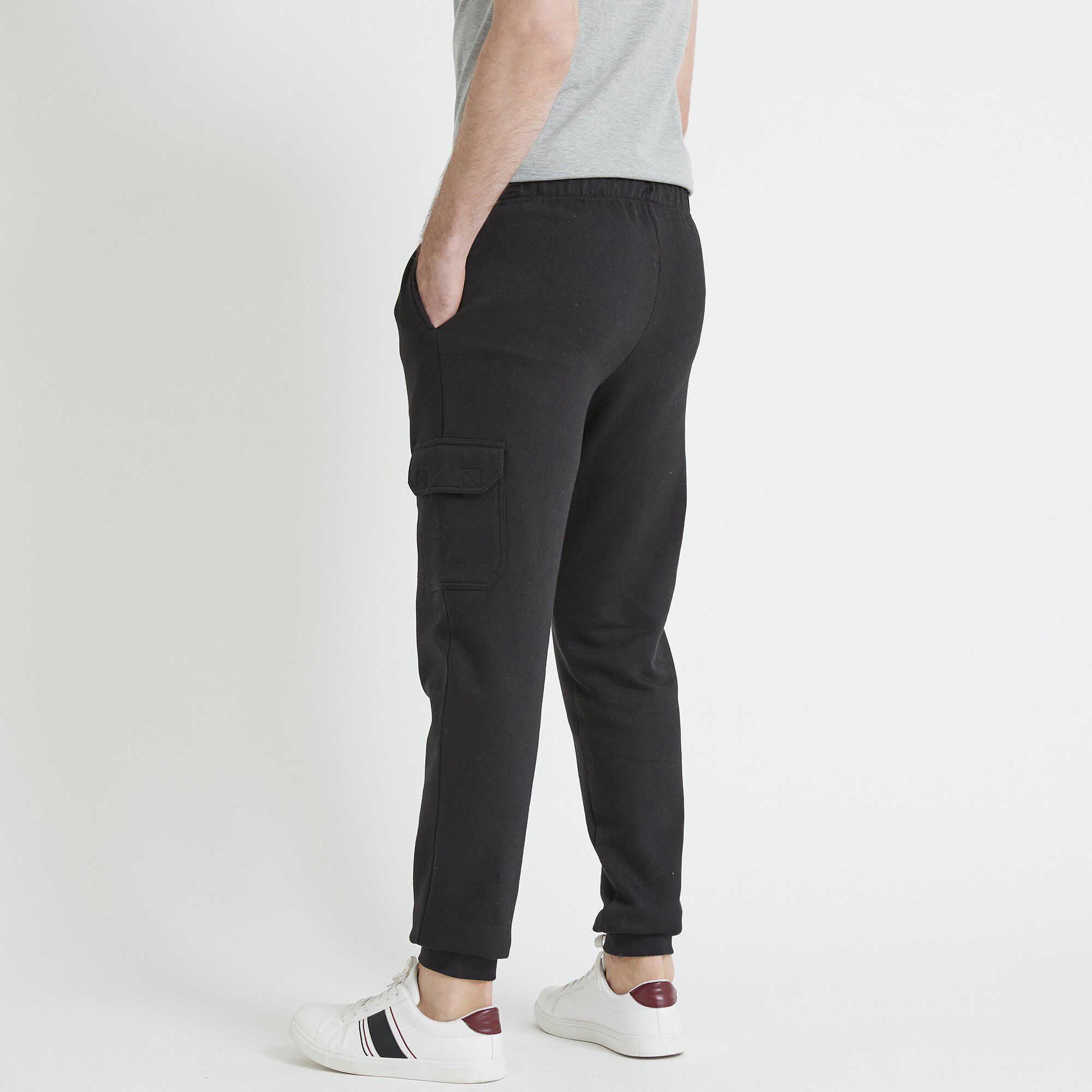 Pantalon molleton cargo bas resserrés