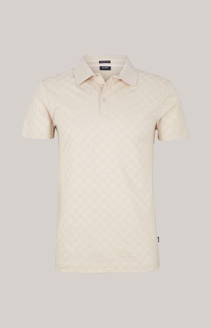 Cornflower Poloshirt Pancrazio in Offwhite