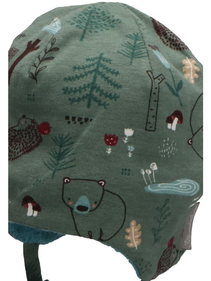Sterntaler Beanie Waldtiere in dunkles grün günstig kaufen