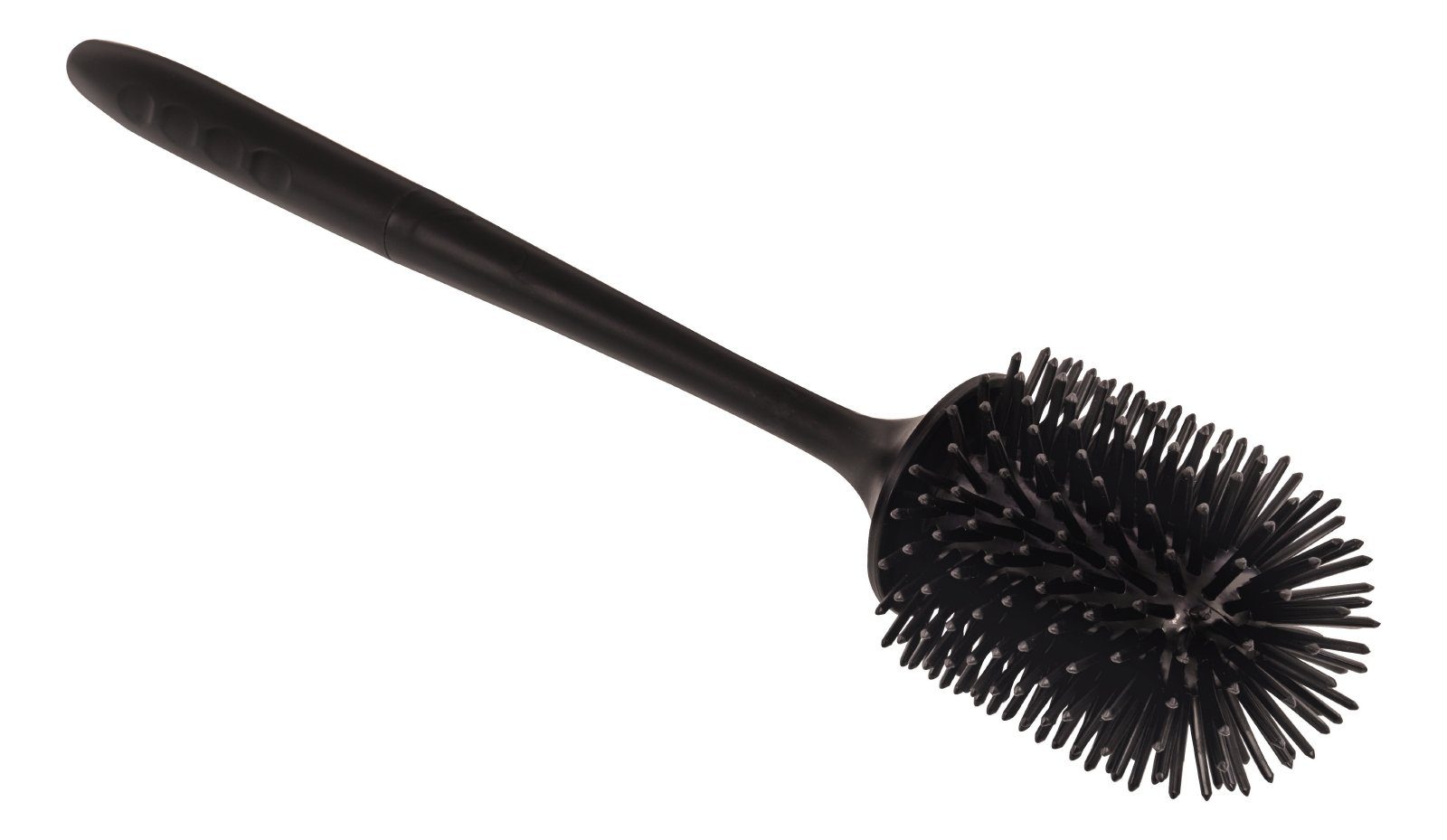 aquaSu WC-Reinigungsbürste Limited, WCs, (Bürstengarnitur, 2-tlg., mit Silikonborsten und Behälter), hygienisch, Wandmontage zum Kleben, ergonomisch, schwarz, 870733