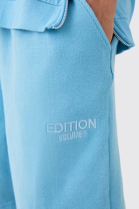 Lockere gerippte Edition Shorts