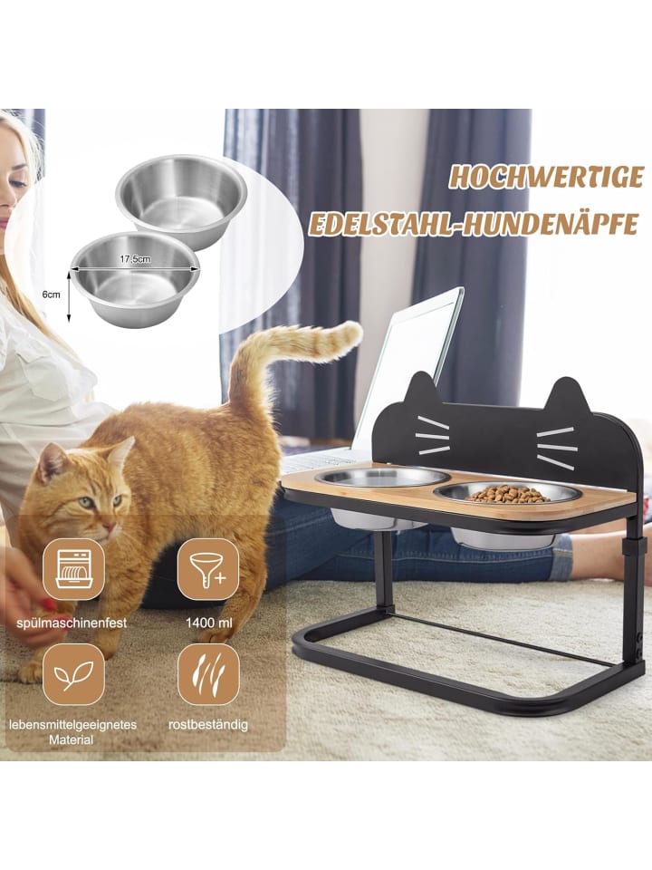 COSTWAY Hundenapf in Schwarz günstig kaufen 43 cm