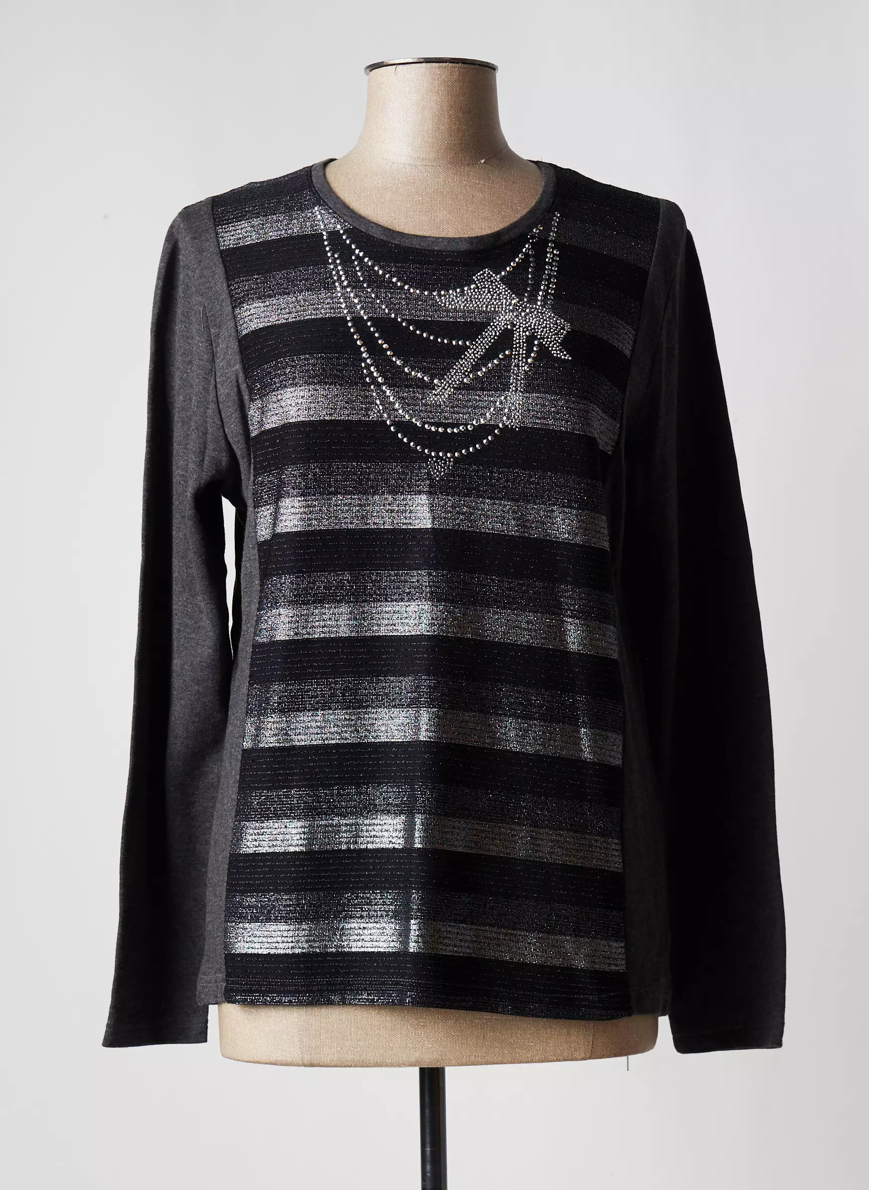 Jean Delfin Tops Femme couleur gris