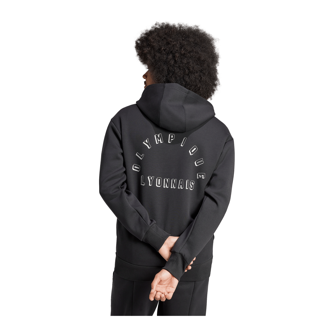 adidas Olympique Lyon Anthem Jacke Schwarz