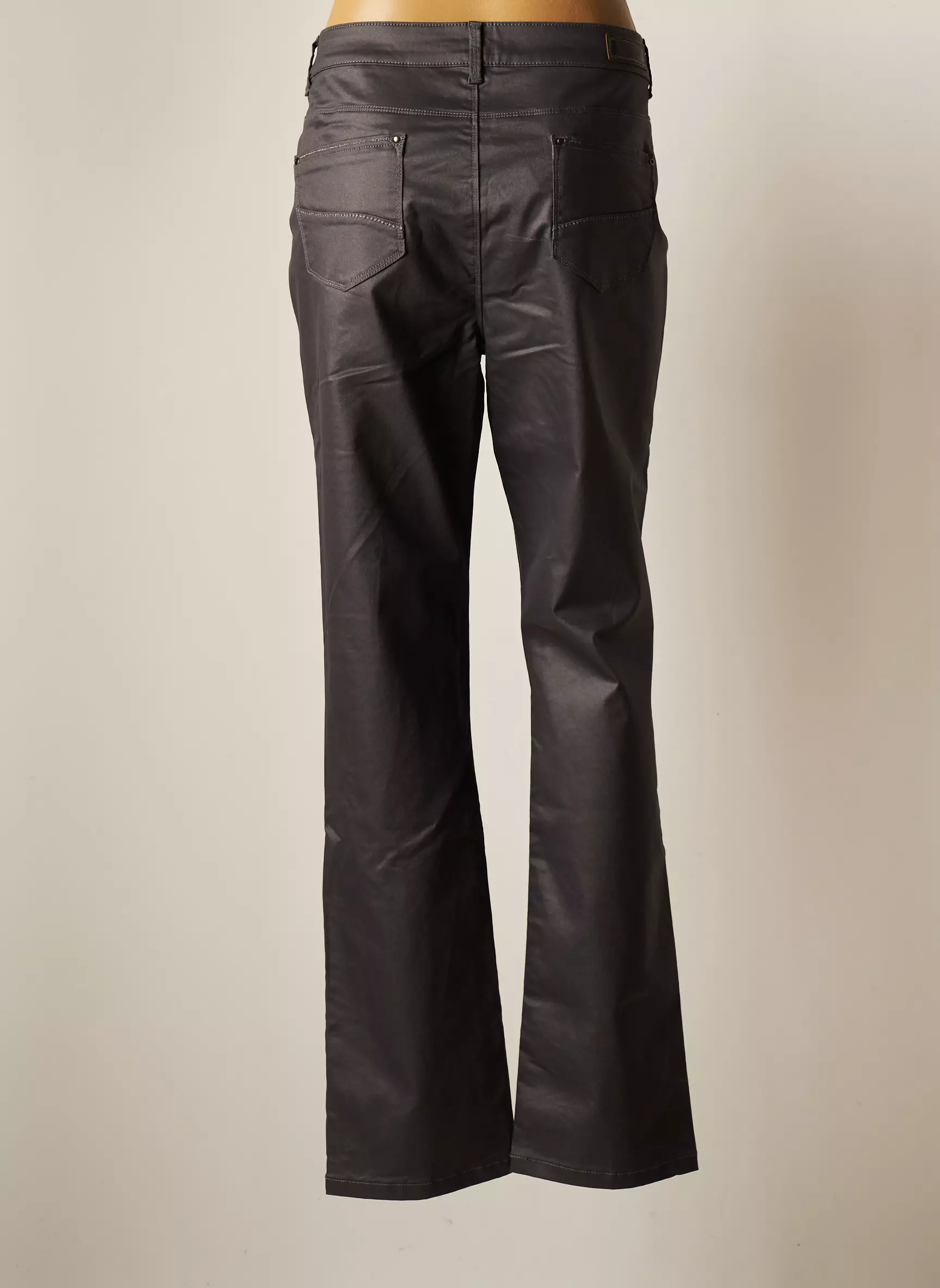 Scottage Pantalons Droits Femme couleur gris