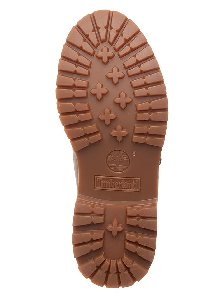 Timberland Leder-Boots in Grau/ Hellbraun günstig kaufen 38,5