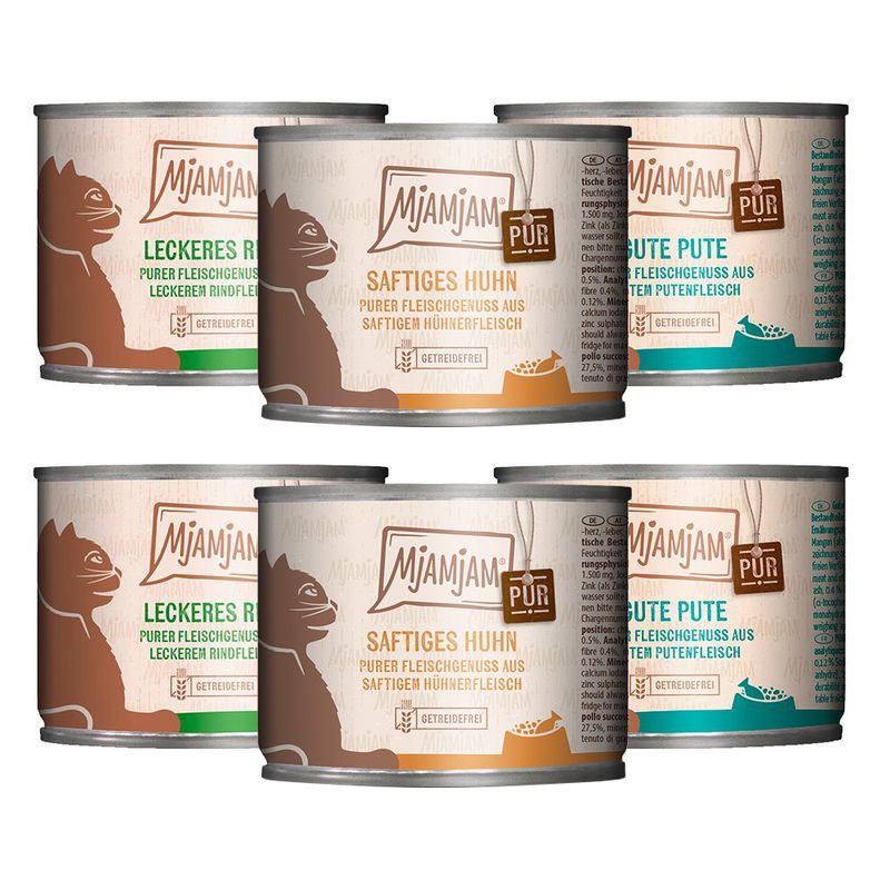 Probierpaket MjAMjAM purer Fleischgenuss 6 x 200 g