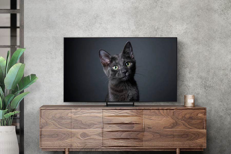 Samsung GQ55S90CAT OLED-Fernseher (138 cm/55 Zoll, Smart-TV, Neural Quantum Prozessor 4K,LaserSlim Design,Gaming Hub)