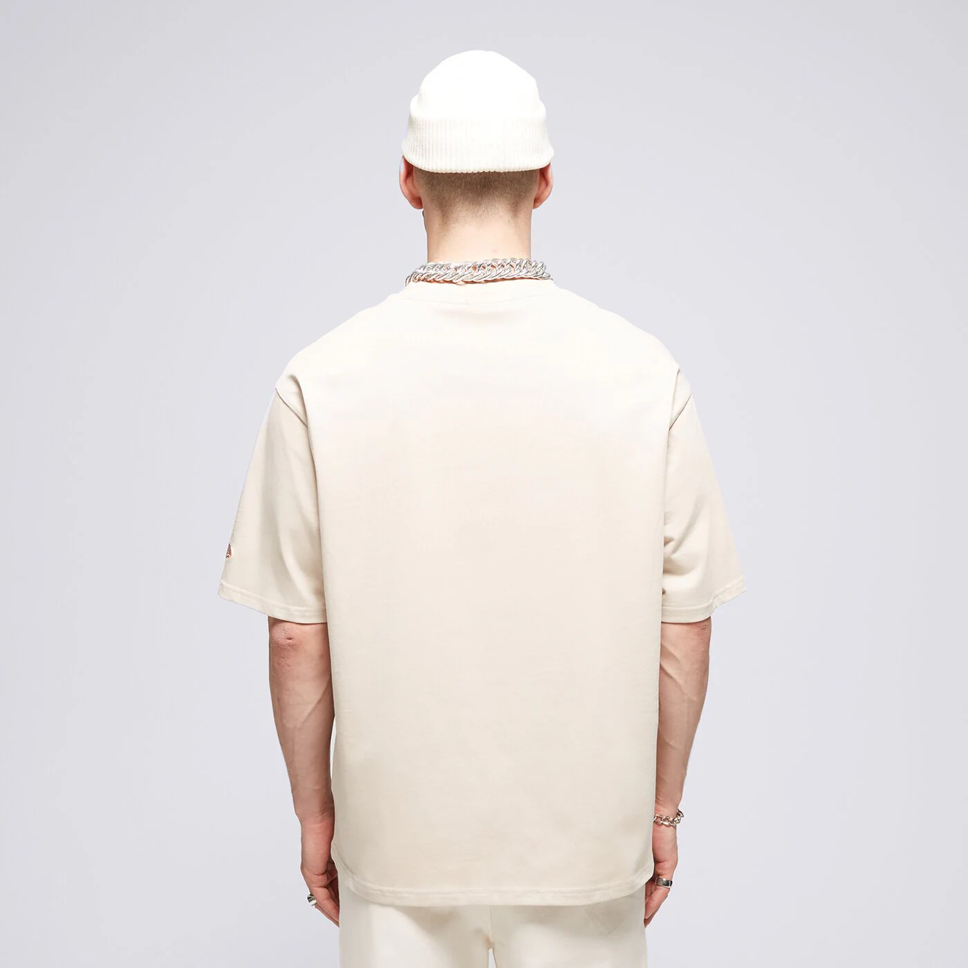 NEW ERA T-SHIRT NE HERITAGE PATCH OS NONE Beige