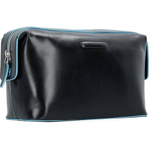 Piquadro Blue Square Kulturbeutel Leder 23 cm