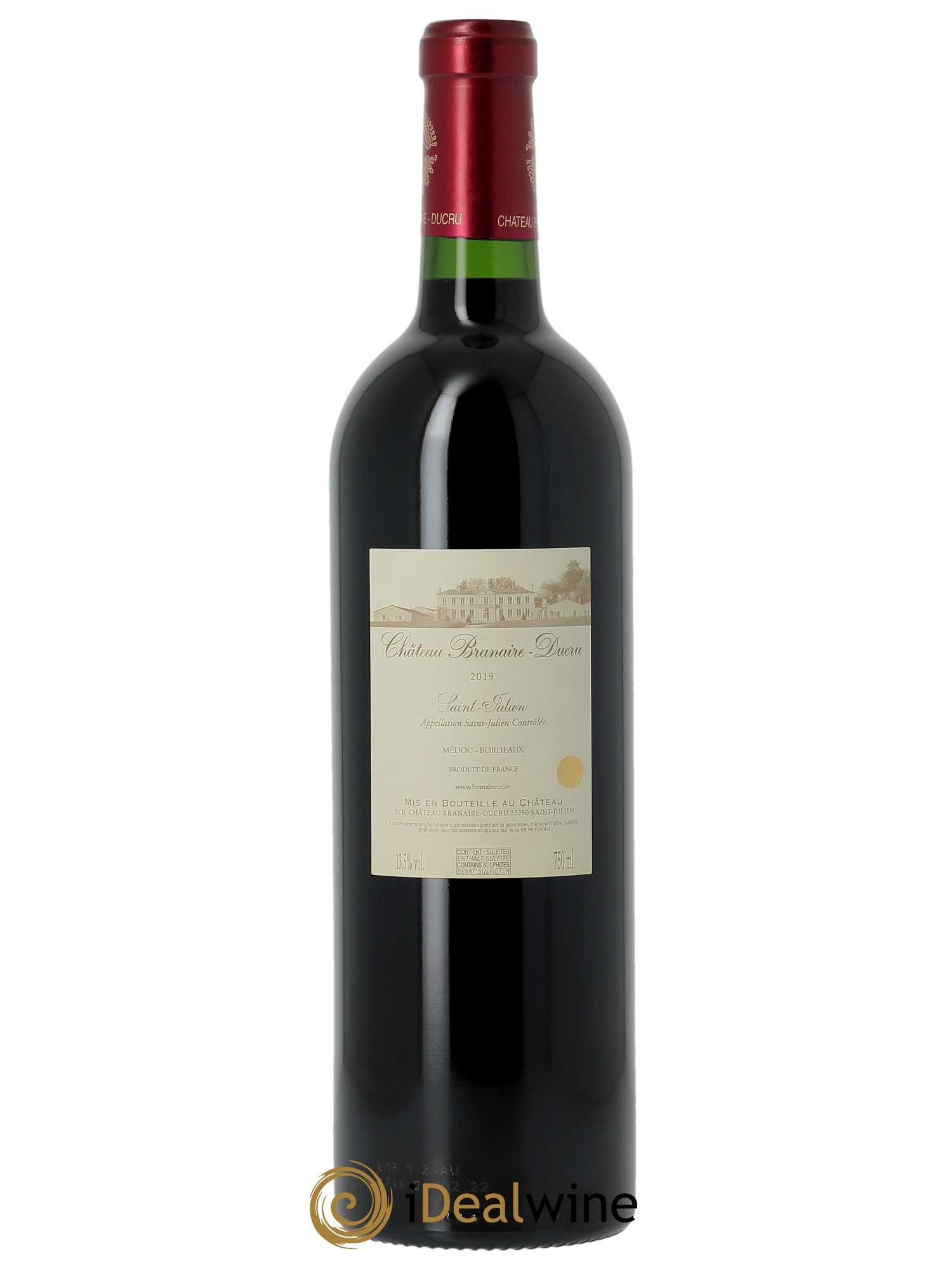 Château Branaire Ducru 4ème Grand Cru Classé (CBO à partir de 6 bts) 2019 - Lot de 1 Bouteille