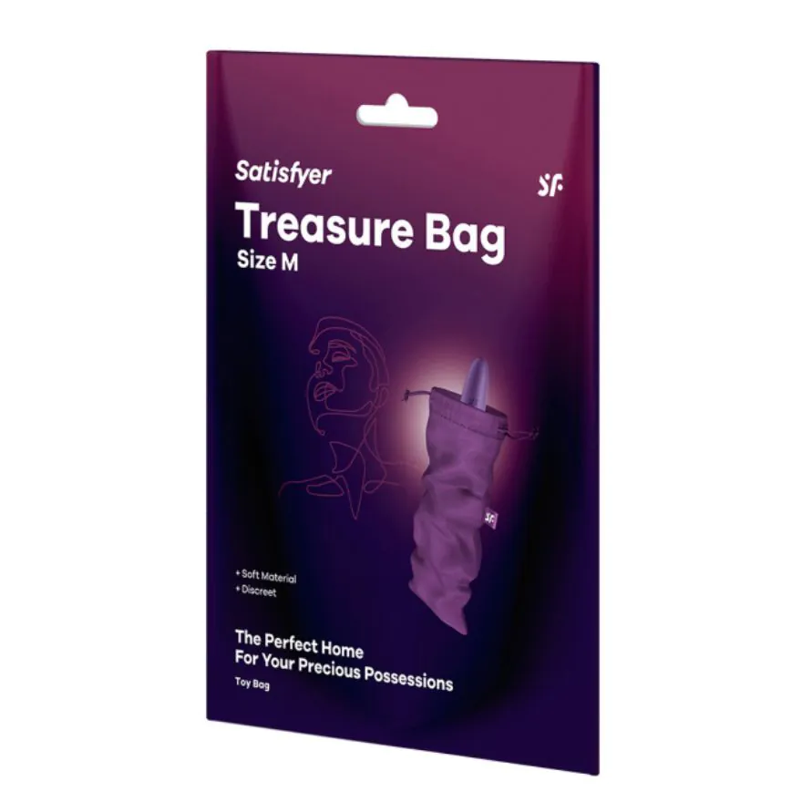 Satisfyer Treasure Bag M violet opbevaringstaske til erotisk legetøj