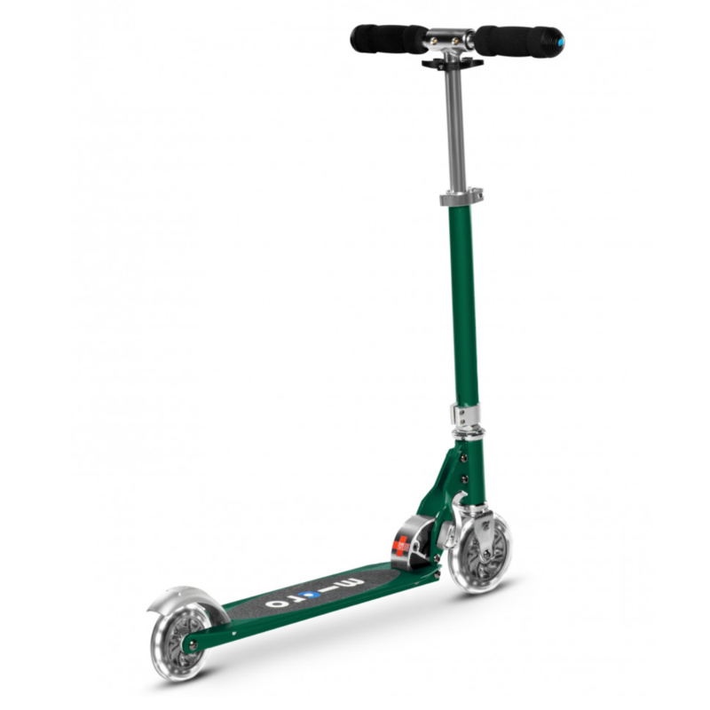 Trottinette 2 roues lumineuses pliable – Micro Sprite LED Vert Sapin