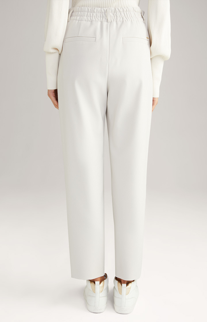 Twill-Hose in Grau/Beige