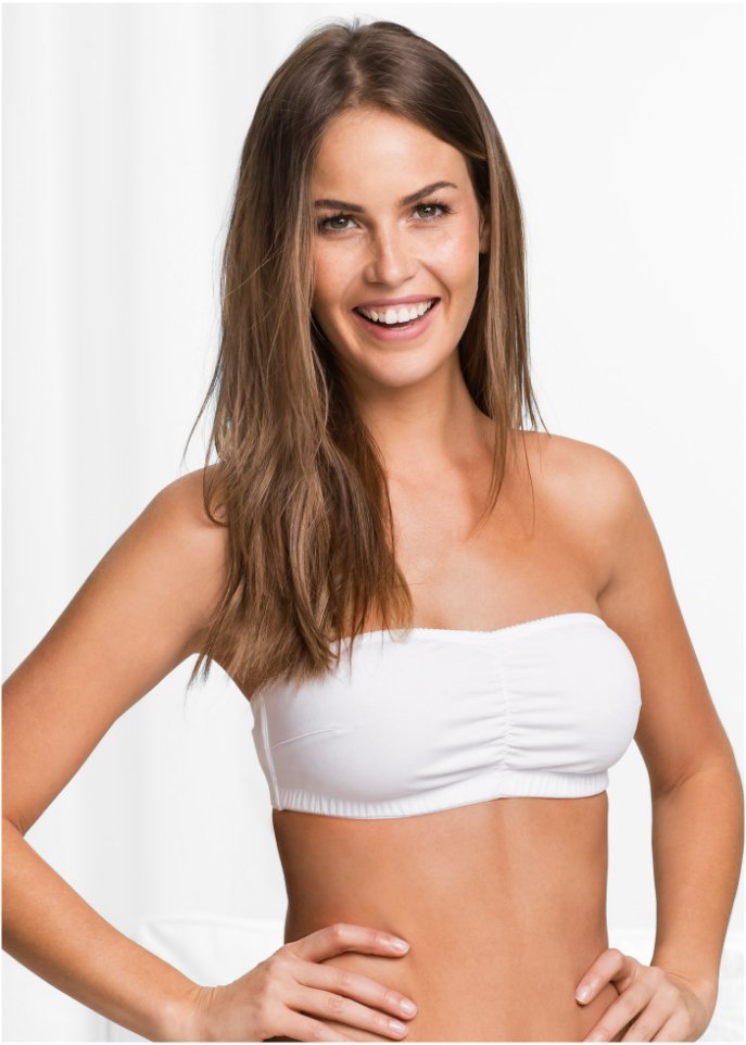 Bandeau BH (Cup A und B) mit Bio-Baumwolle (2er Pack)