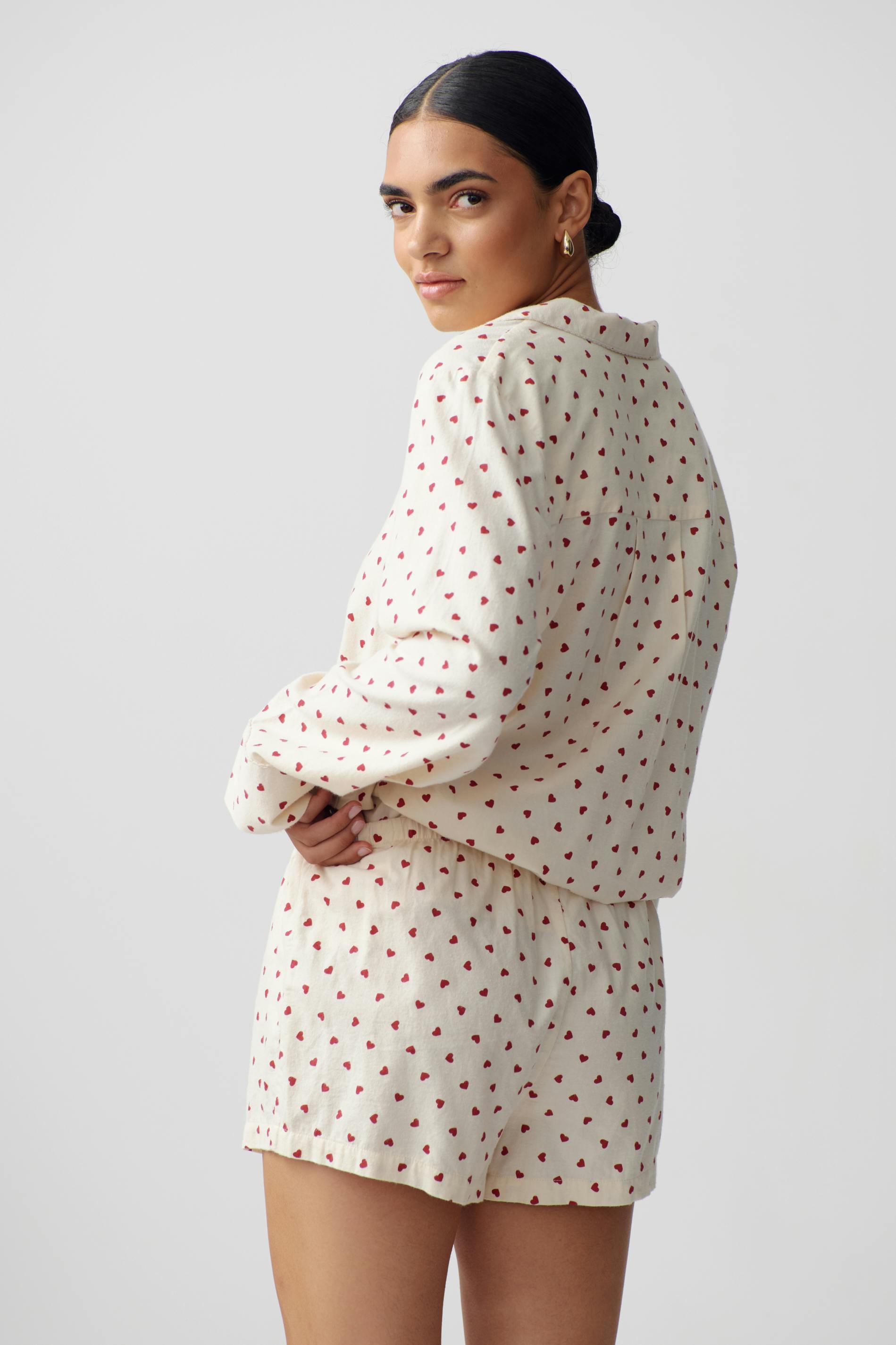 Flannel pyjamas shorts