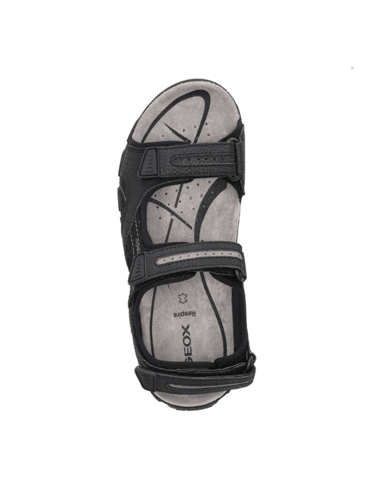 Geox Klassische Sandale U S.STRADA D-NBK SYNT.LEA in schwarz günstig kaufen