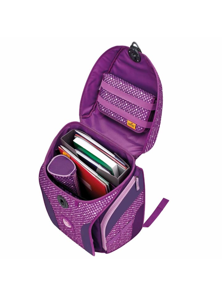 DerDieDas DerDieDas ErgoFlex Max Schulranzenset 5-teilig Purple Dots günstig kaufen onesize