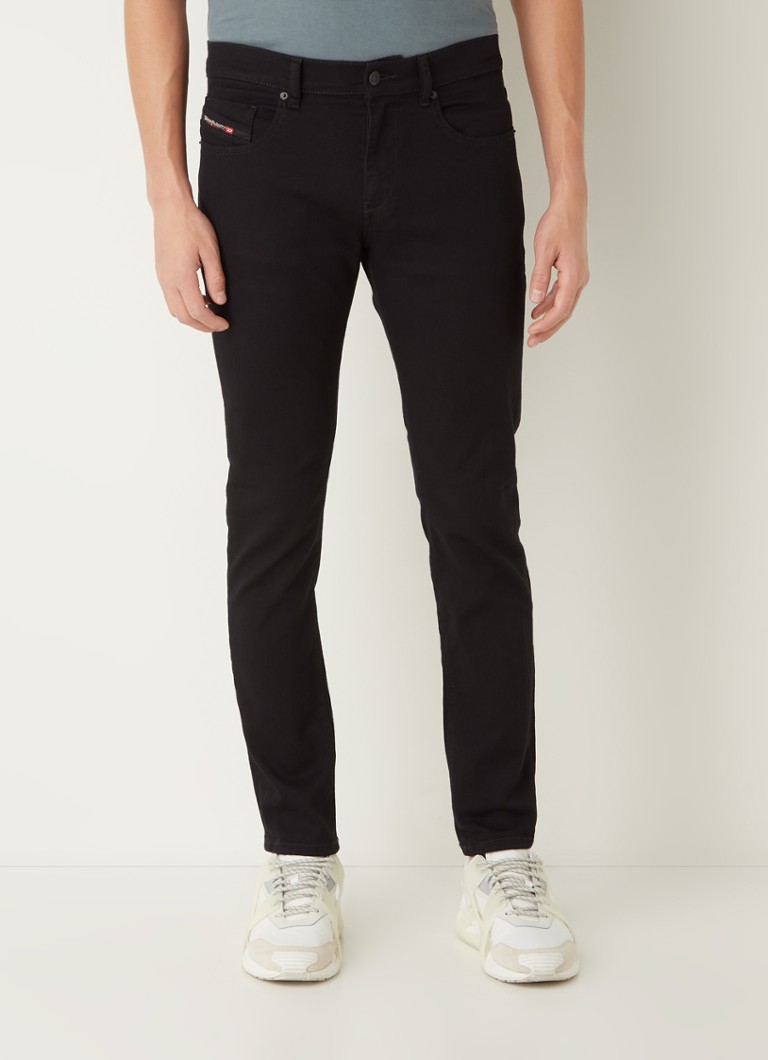 Jeansy Diesel D-Strukt slim fit 2019 z kolorowym przetarciem
