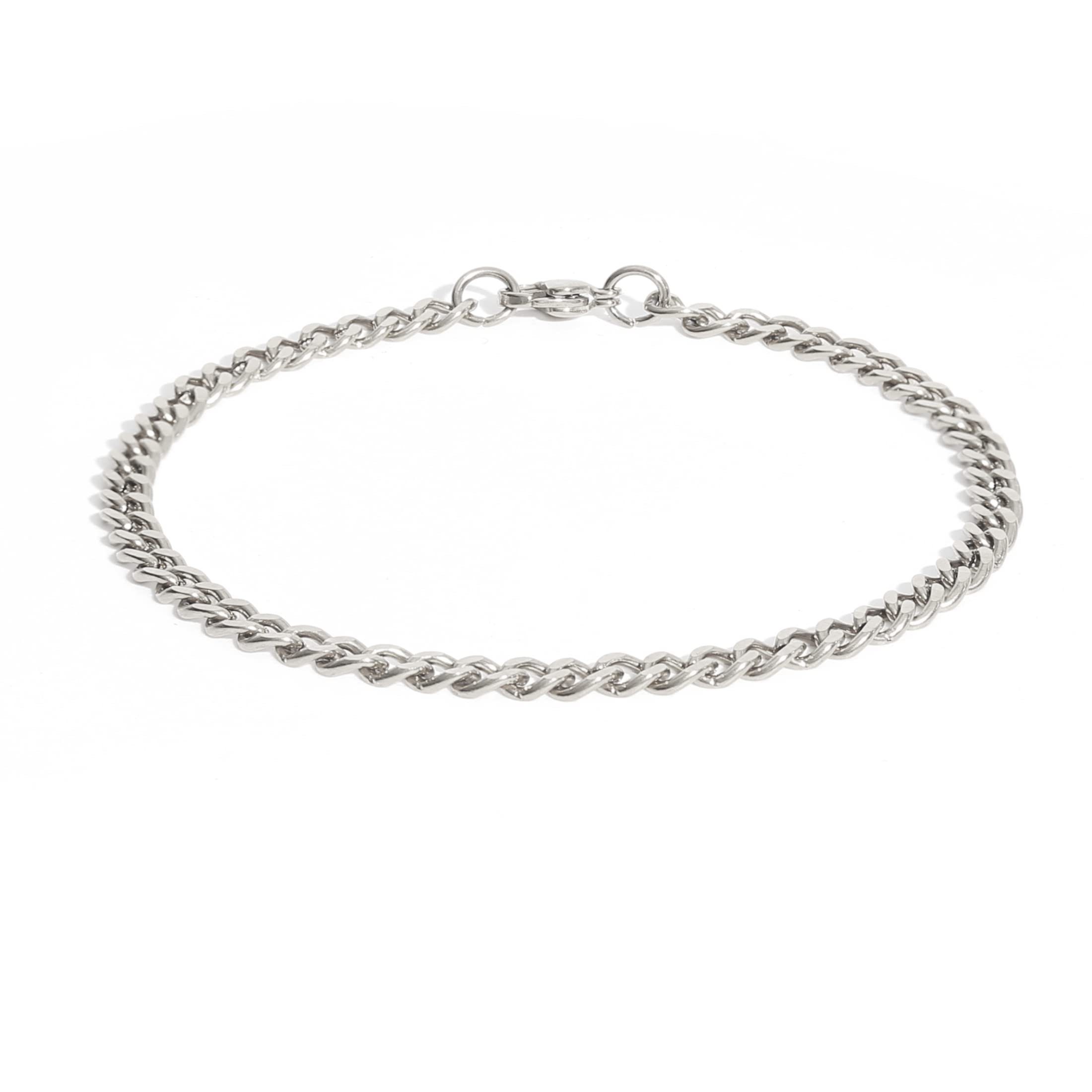 Made by Nami Panzerarmband Edelstahl Armband Herren Gliederarmband Edelstahlarmband, Minimalistisch Dezent Rostfrei