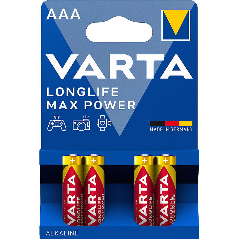 Varta Batteri 4-Pk Aaa Longlife Max Power Varta