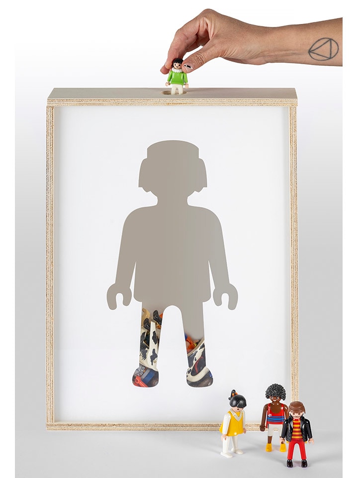 Playmobil Aufbewahrungsbox in Weiß/ Hellbraun - (B)30 x (H)40 cm günstig kaufen onesize