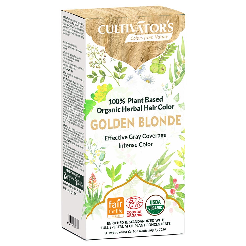 Cultivators Herbal Hair Color Golden Blond 100 g