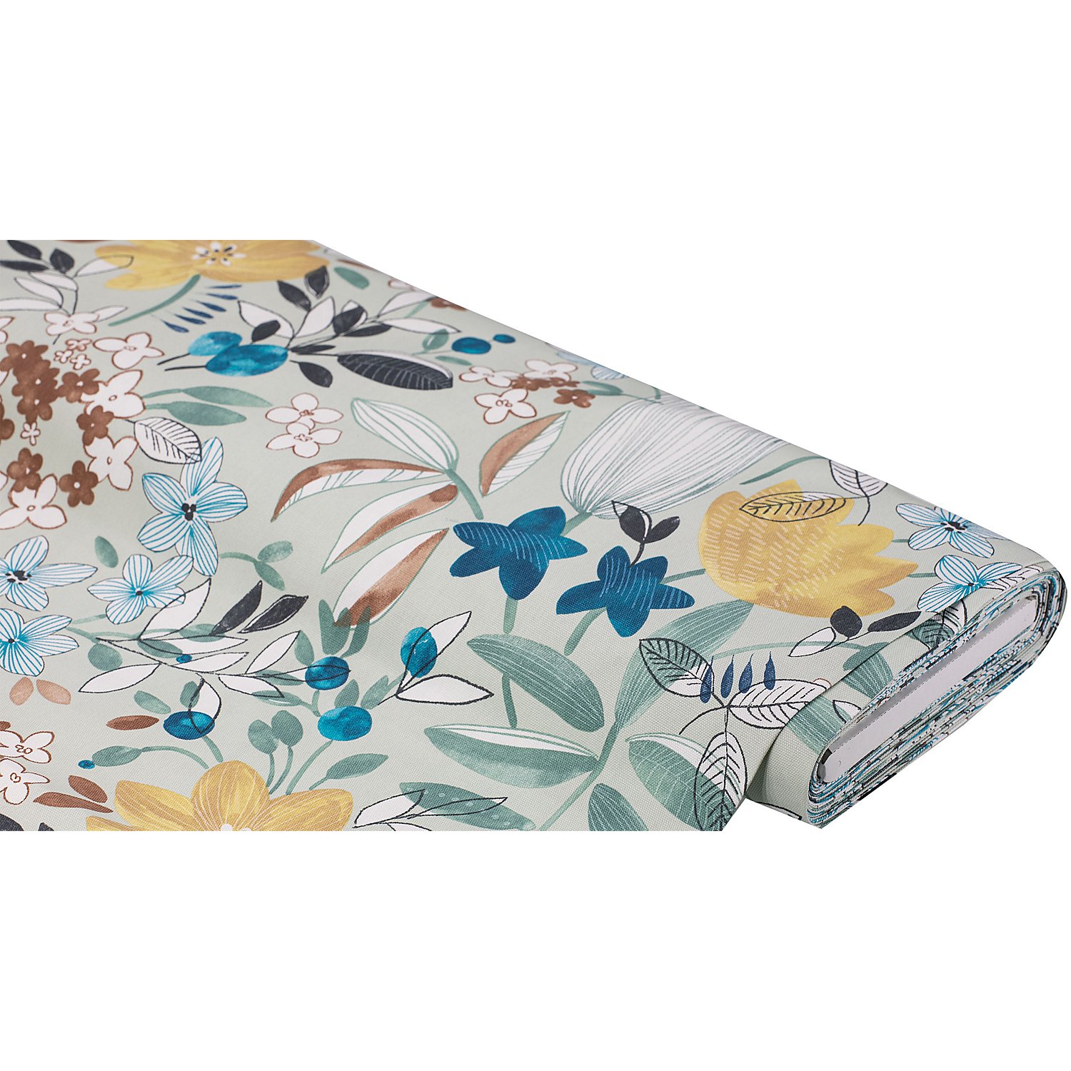 Baumwoll-Canvas mit Blumen 