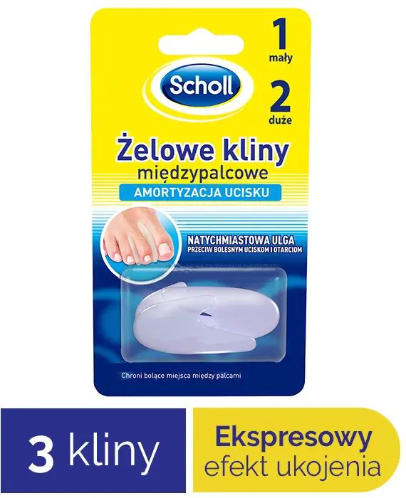 Scholl Gelactiv интердигитални клинови, 3 комада