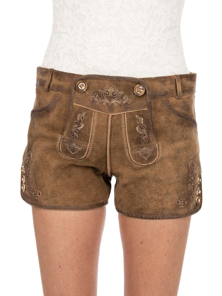 MADDOX Lederhose DALIA in hellbraun günstig kaufen