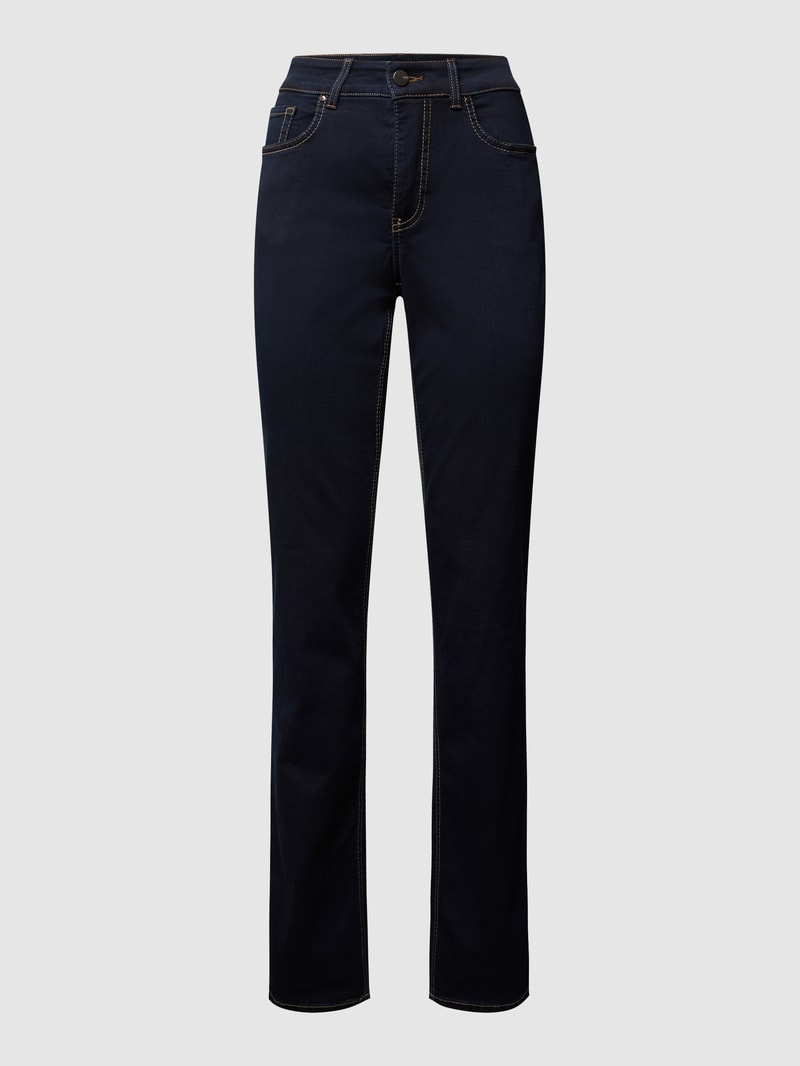 Feminine Fit 5-Pocket-Jeans Modell MELANIE in marineblau