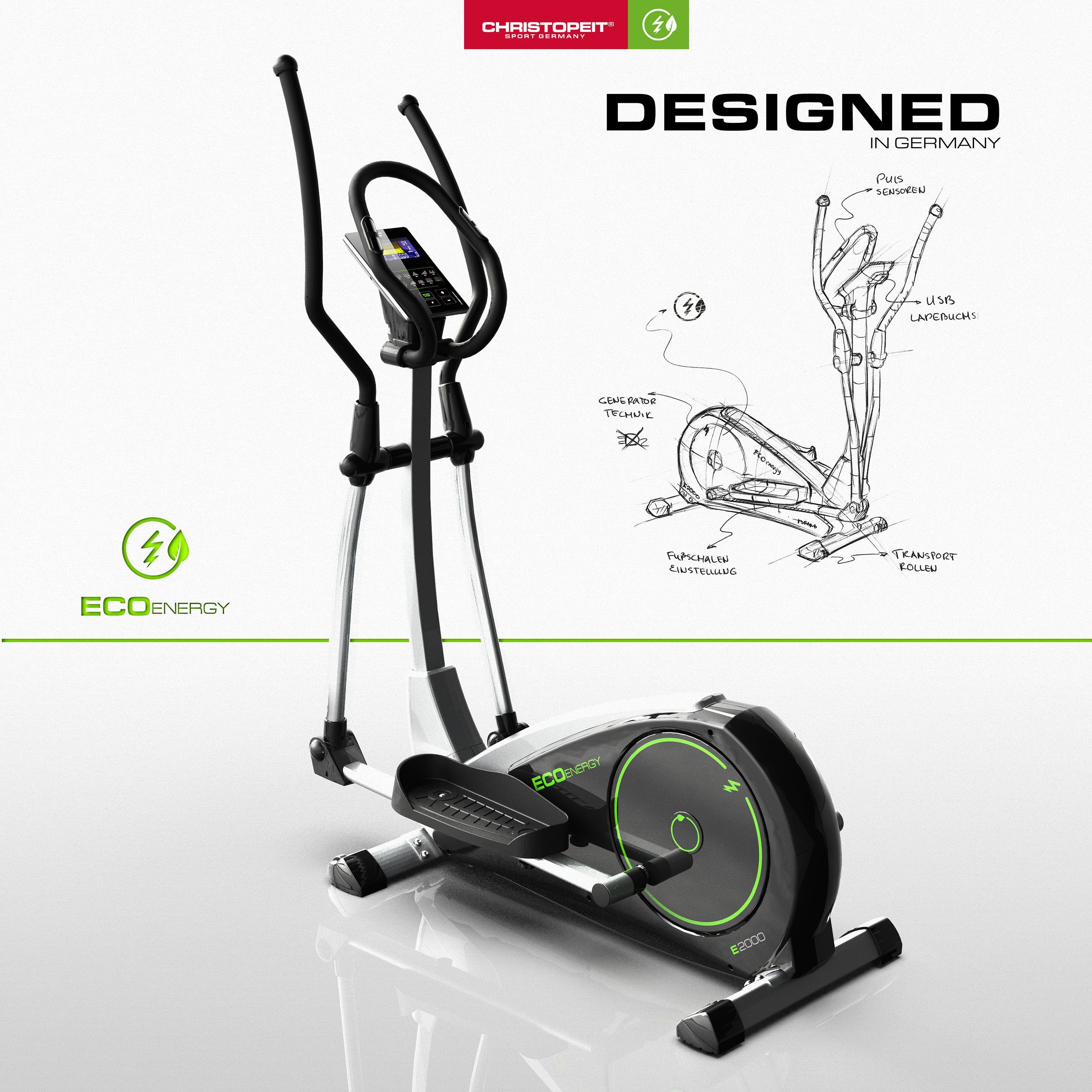 Christopeit Sport® Crosstrainer-Ergometer Eco 2000