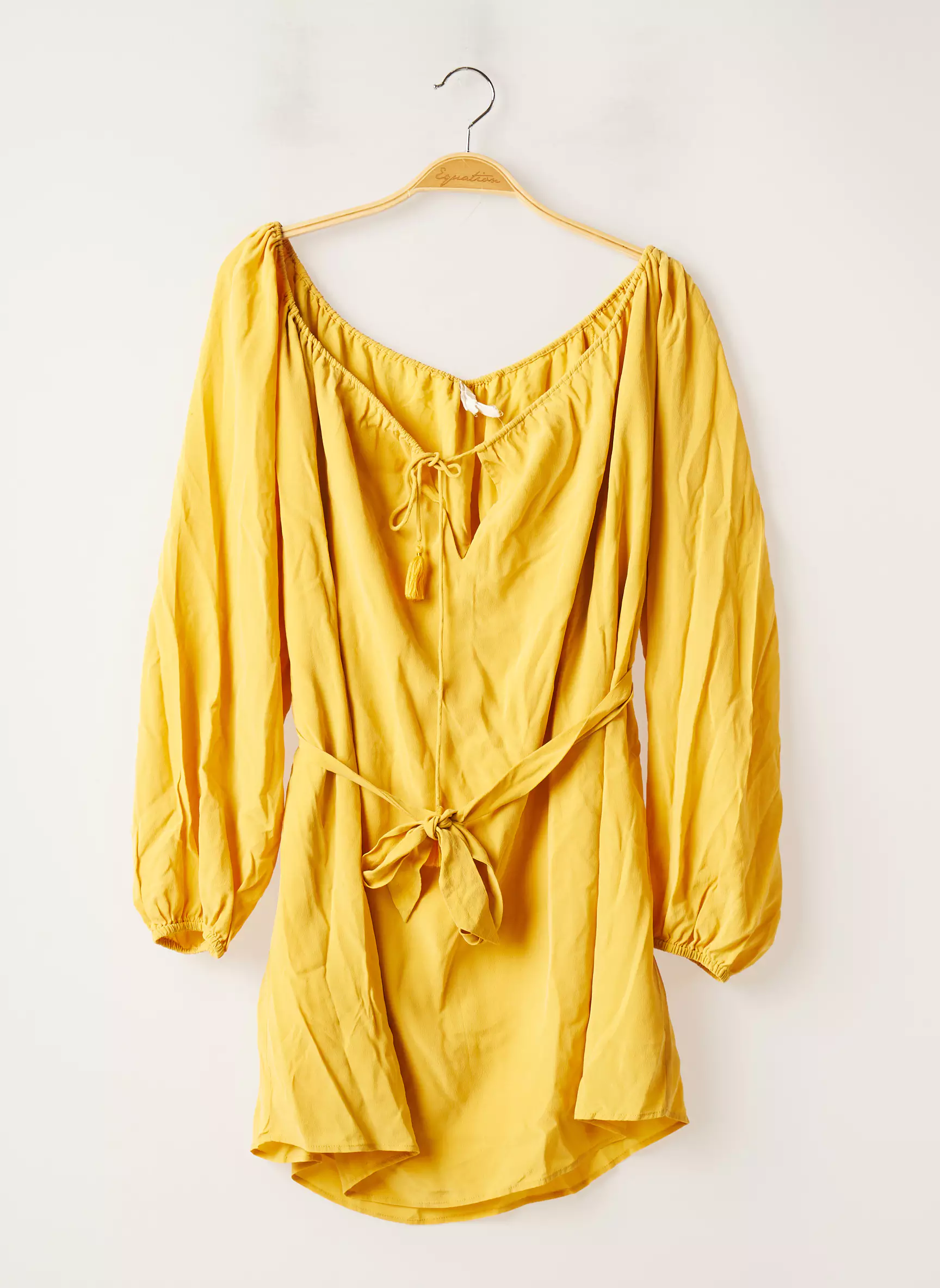 Sezane Robes Courtes Femme couleur jaune