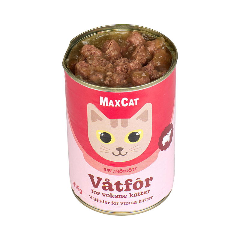 MaxCat Kattemat 415 g Biffbiter i saus MaxCat