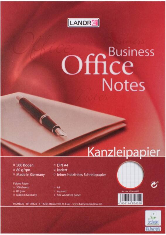 LANDRÉ Bücher und Blöcke A4 Notizblock Weiß 80 g/m² 500 Blatt
