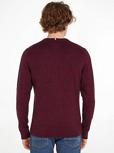 TOMMY HILFIGER Herren Strickpullover Rundhals Baumwolle/Kaschmir Regular Fit