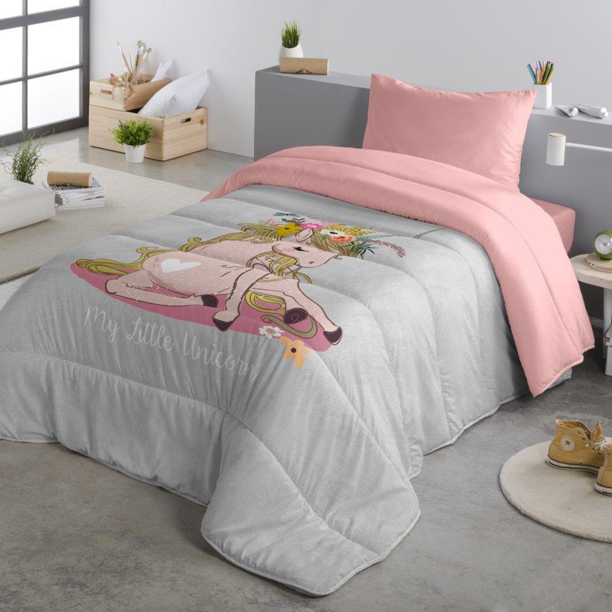 Couette microfibre enfant petite licorne 200 g/m²