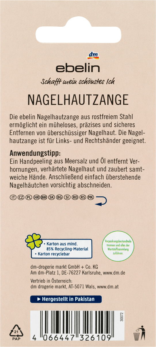 Nagelhautzange, 1 St