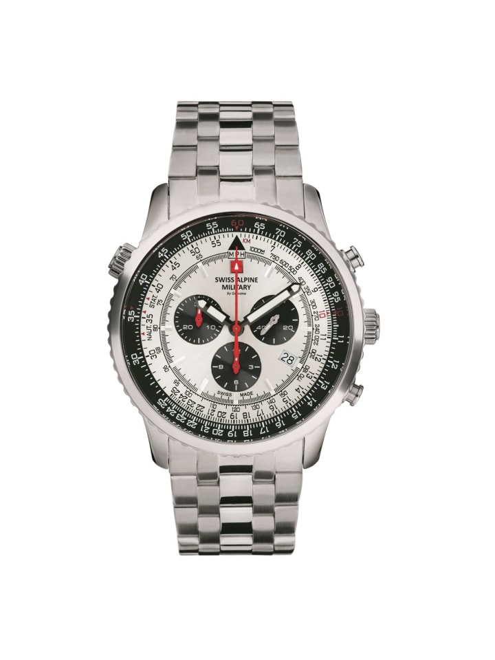 Swiss Military Quarzuhr 7078.9132SAM in Silber günstig kaufen onesize