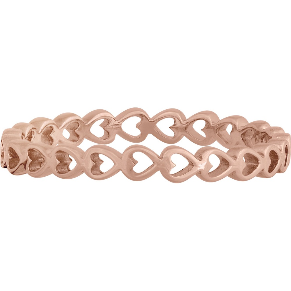 caï Bague pour femme 925 Argent or rose Bague