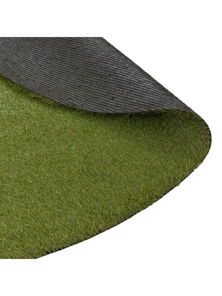 Snapstyle Luxus Kunstrasen Rasenteppich Chelsea Rund in Groen günstig kaufen