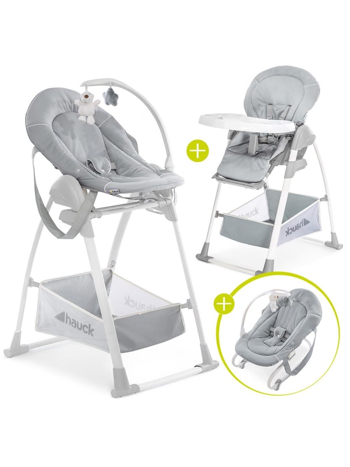 Hauck Sitn Relax 3in1 - Hochstuhl ab der Geburt, Babyliege in grau,weiss günstig kaufen onesize