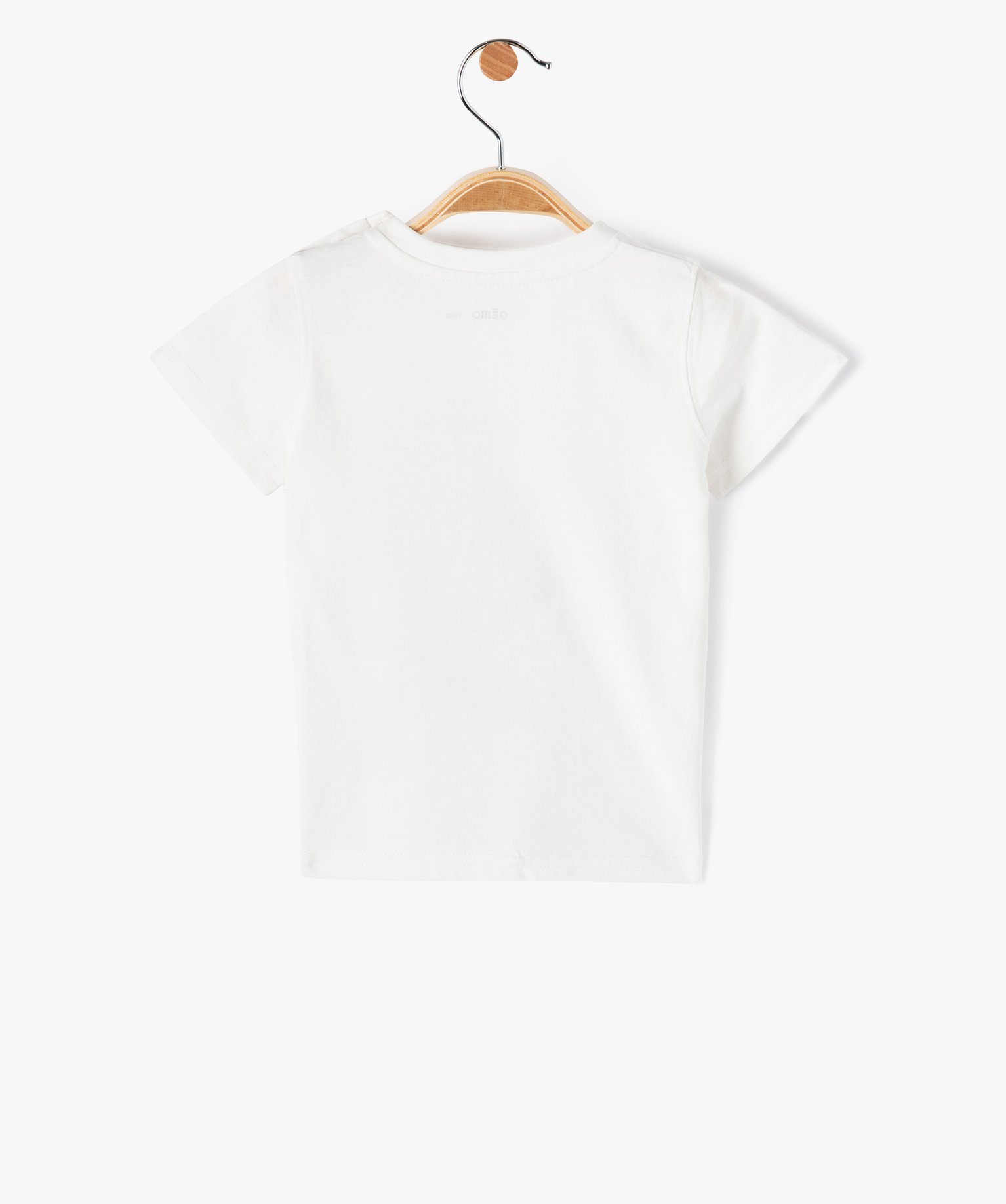 Tee-shirt bébé Garçon à manches courtes et motif ecru | GEMO