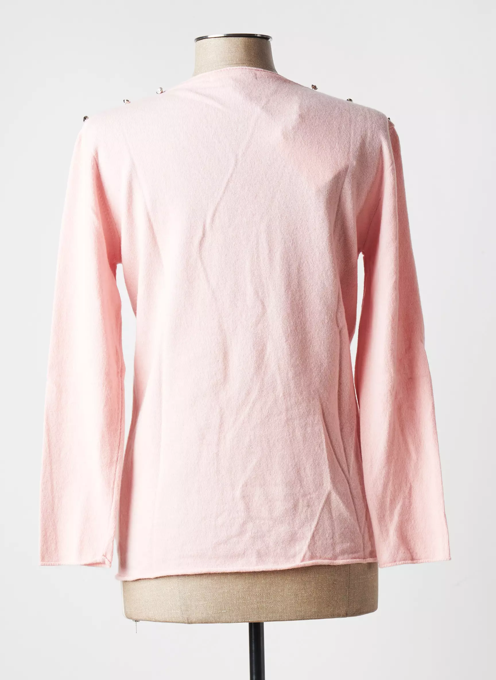 Blanc Boheme Pulls Femme couleur rose